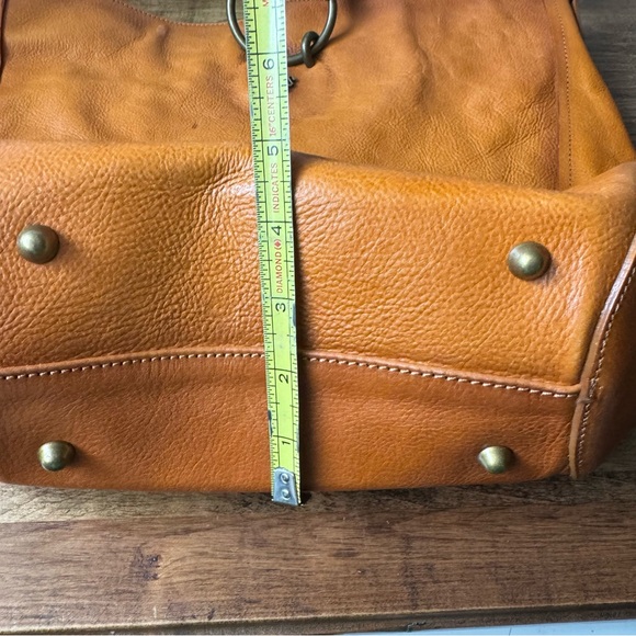 Pratesi 1948 Faella B477 Cognac Italian Calf Leather Shoulder Crossbody Handbag - Picture 11 of 13